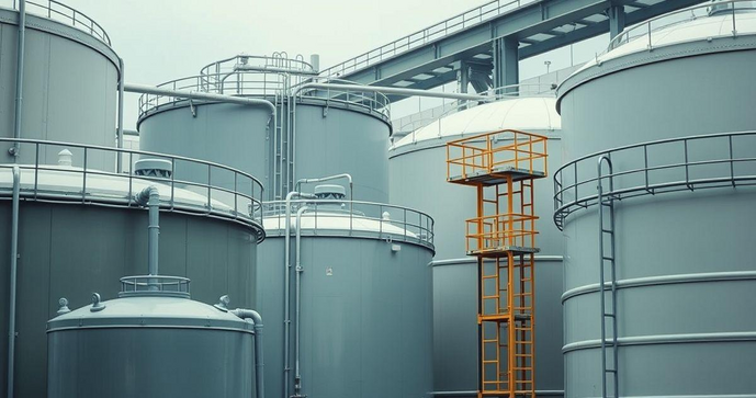 Tanques de armazenamento de produtos químicos: segurança e conformidade normativa