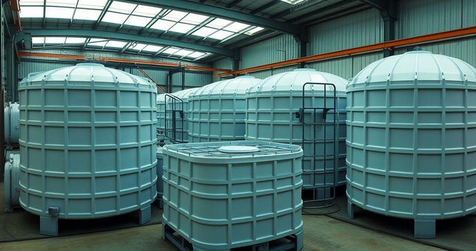 Tanques prismáticos em polipropileno transformam armazenamento eficiente Tanques prismáticos em polipropileno transformam armazenamento eficiente